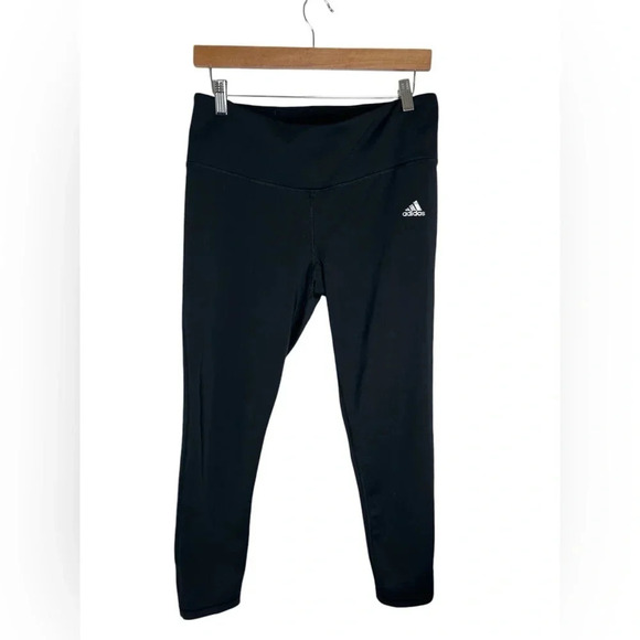Adidas Skinny Black Climalite 7/8 Length Leggings Size Large - Picture 2 of 6